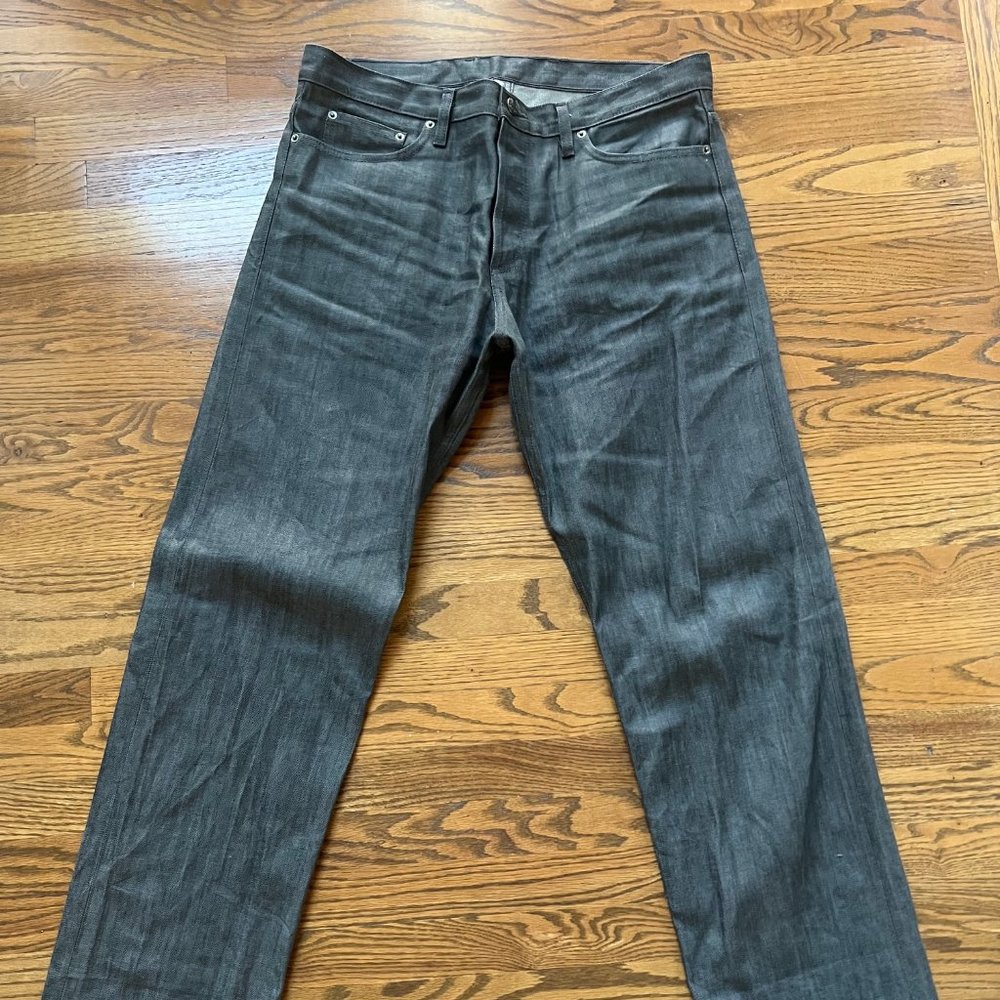 3sixteen Straight Jeans in Dark Gray Denim